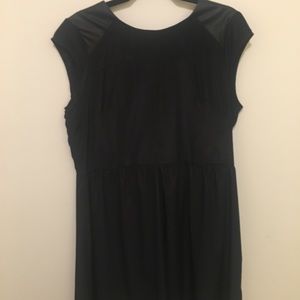 Leather Patched Dress